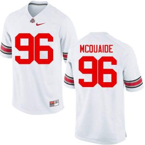 Men's Ohio State Buckeyes #96 Jake McQuaide White Nike NCAA College Football Jersey January KRN7344CJ